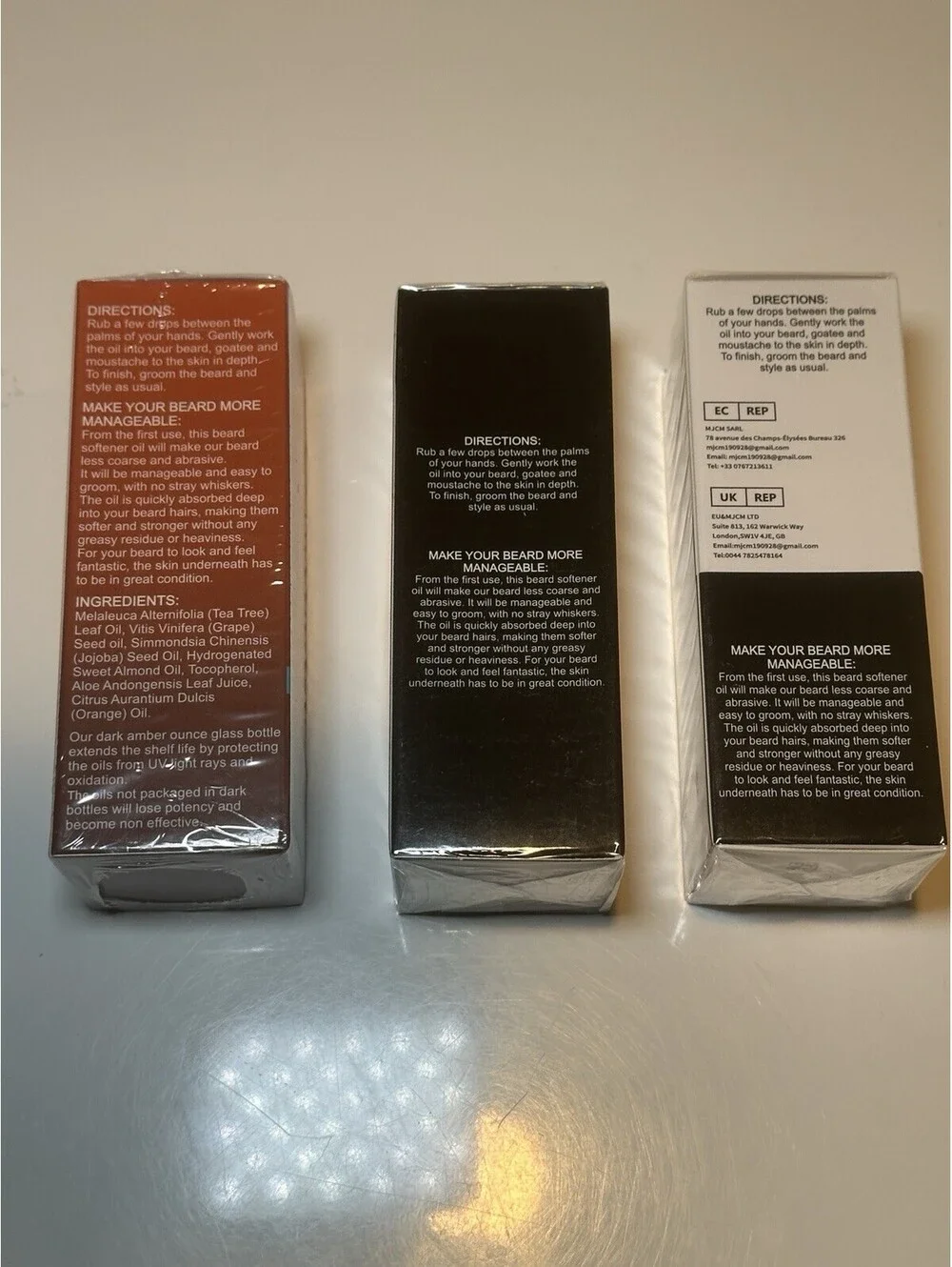 INKEEY Beard Oil Set Of 3 Growth Enhance Texture All Natural